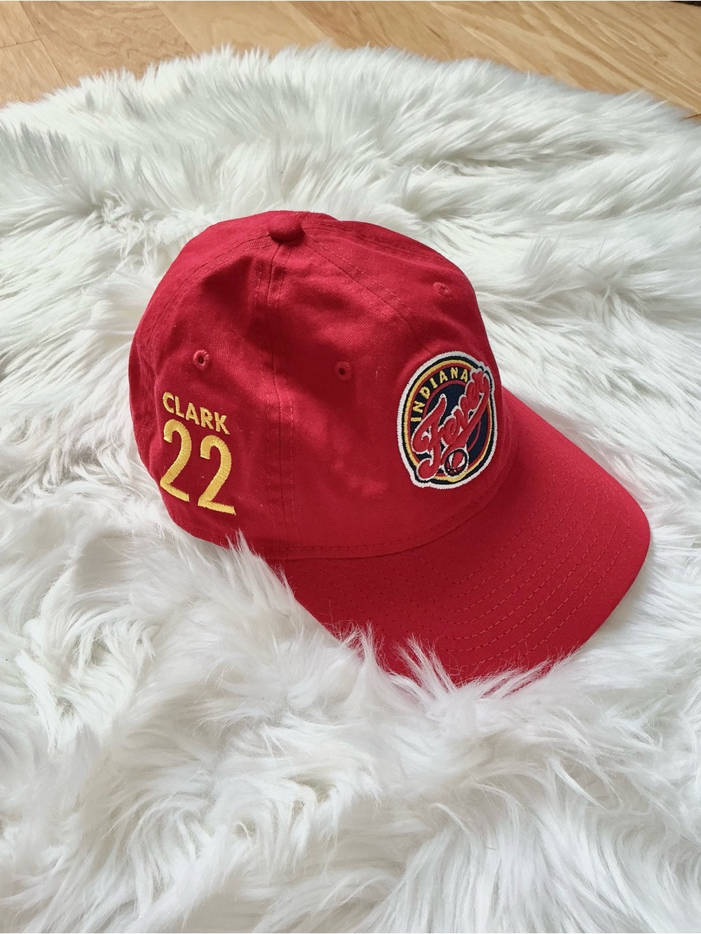 New Era WNBA Indiana Fever Red Caitlin Clark 22 Unisex Baseball Cap